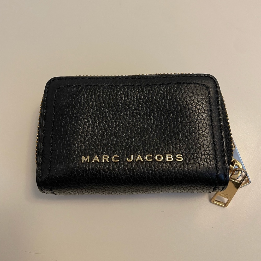 Marc Jacobs The Groove Double-Zip Leather Card Case